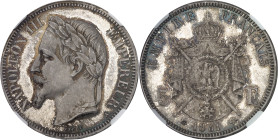 FRANCE - FRANCE
Second Empire / Napoléon III (1852-1870). 5 francs tête laurée 1861, A, Paris.
Av. NAPOLEON III EMPEREUR (atelier). Tête laurée à ga...