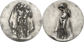 FRANCE - FRANCE
IIIe République (1870-1940). Médaille, Le Printemps par Louis Dejean, SAMF n° 26 1903, Paris.
Av. Couple nu, de face, enlacés et sou...