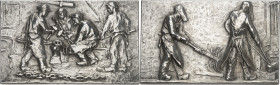 FRANCE - FRANCE
IIIe République (1870-1940). Médaille, les Forgerons par Gustave Loiseau-Bailly, SAMF n° 68 1903, Paris.
Av. Quatre forgerons en tra...