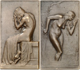 FRANCE - FRANCE
IIIe République (1870-1940). Médaille, le Bain par Abel Lafleur, SAMF n° 199 1903, Paris.
Av. Dans une rivière, une jeune femme nue,...