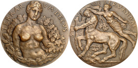 FRANCE - FRANCE
IIIe République (1870-1940). Médaille, Conservation des forêts par Henry Cros, SAMF n° 164 1904, Paris.
Av. TERRARVM DECVS (Parure d...