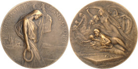FRANCE - FRANCE
IIIe République (1870-1940). Médaille, aux poëtes sans gloire par Louis Bottée, SAMF n° 116 1905, Paris.
Av. AUX POËTES SANS GLOIRE....