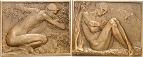FRANCE - FRANCE
IIIe République (1870-1940). Médaille, les Saisons par René de Saint-Marceaux, SAMF n° 84 1906, Paris.
Av. [Le printemps] Une jeune ...