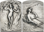 FRANCE - FRANCE
IIIe République (1870-1940). Médaille, L’Été par Firmin-Marcelin Michelet, SAMF n° 29 1908, Paris.
Av. Sous un arbre, une femme nue ...