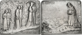 FRANCE - FRANCE
IIIe République (1870-1940). Médaille, Printemps et Hiver par Hippolyte Lefebvre, SAMF n° 11 1909, Paris.
Av. LE PRINTEMPS. Sur un c...