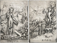 FRANCE - FRANCE
IIIe République (1870-1940). Médaille, Hélène dans les ruines de Troie par René Grégoire, SAMF n° 7 1909, Paris.
Av. EΛENH. Hélène d...