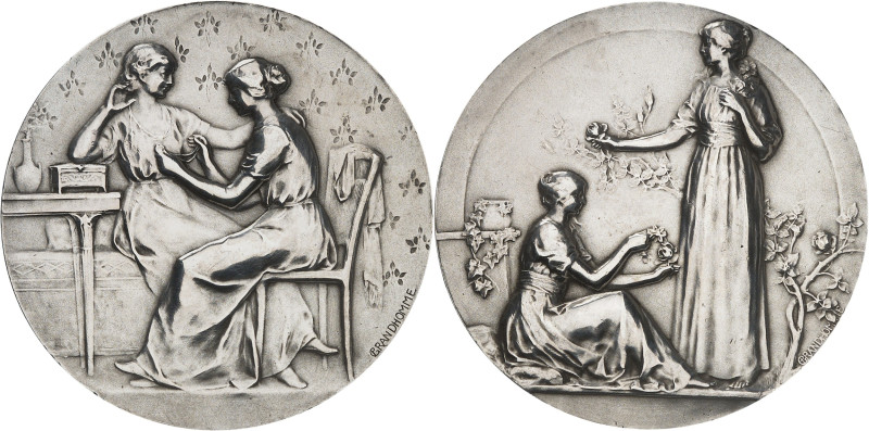 FRANCE - FRANCE
IIIe République (1870-1940). Médaille, Les joyaux, par Paul Gra...