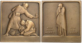 FRANCE - FRANCE
IIIe République (1870-1940). Médaille, aux soldats morts pour la patrie, par P.-M. Poisson, SAMF n° 80 1920, Paris (Janvier et Bercho...