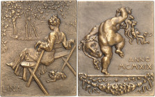 FRANCE - FRANCE
IIIe République (1870-1940). Médaille, Lina par Domenico Trentacoste, SAMF n° 96 1919, Paris.
Av. LINA. La chanteuse d’opéra Lina Ca...