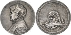 FRANCE - FRANCE
IIIe République (1870-1940). Médaille, Marie Laurent, doyenne des artistes dramatiques, par O. Roty 1901, Paris.
Av. MARIE LAURENT. ...