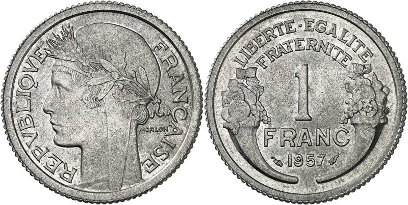 FRANCE - FRANCE
IVe République (1947-1958). Essai de 1 franc Morlon en aluminiu...