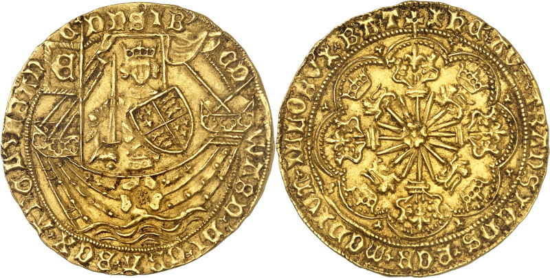 GRANDE-BRETAGNE - UNITED KINGDOM
Édouard IV, premier règne (1461-1470). Ryal ou...
