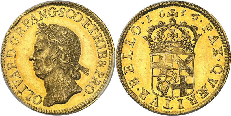 GRANDE-BRETAGNE - UNITED KINGDOM
Oliver Cromwell (1653-1658). Broad de 20 shill...