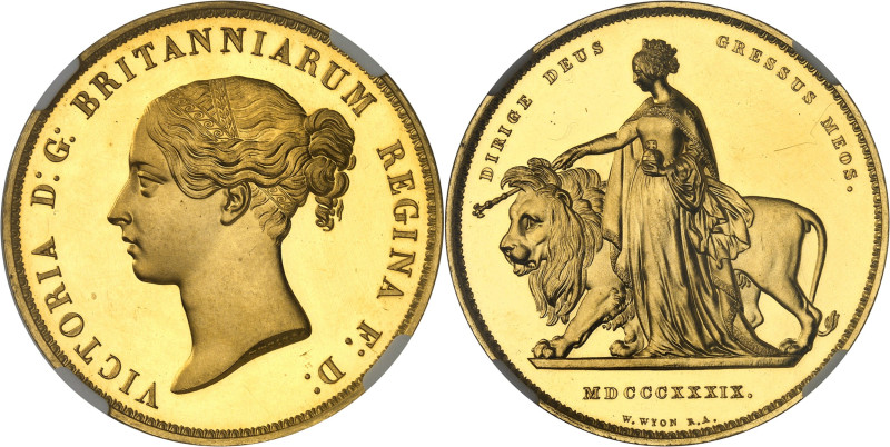 GRANDE-BRETAGNE - UNITED KINGDOM
Victoria (1837-1901). 5 livres (5 pounds) “Una...