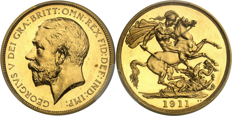 GRANDE-BRETAGNE - UNITED KINGDOM
Georges V (1910-1936). 2 souverains (2 pounds)...