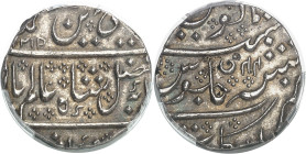 INDES FRANÇAISES - FRENCH INDIES
Indes françaises, Shah Alam II (1759-1806). Roupie au nom de Shah Alam II 1219/44 (1804), Arkât (Arcate).
Av. Légen...