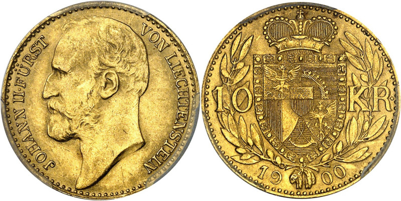 LIECHTENSTEIN - LIECHTENSTEIN
Jean II, prince (1858-1929). 10 kroner 1900, Vien...
