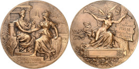 RUSSIE - RUSSIA
Alexandre III (1881-1894). Fonte uniface d’avers, rencontre des flottes française à Cronstadt en 1891 et russe à Toulon en 1893, par ...