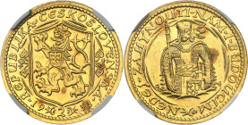 TCHÉCOSLOVAQUIE - CZECHOSLOVAKIA
Première république tchécoslovaque (1918-1938). 2 ducats 1931, Kremnitz.
Av. REPUBLIKA ČESKOSLOVENSKÁ (date). Écu a...