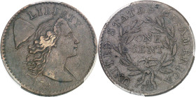 USA - UNITED STATES OF AMERICA
République fédérale des États-Unis d’Amérique (1776-à nos jours). One cent Liberty au chapeau de la Liberté (Liberty c...