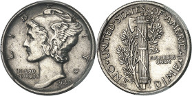 USA - UNITED STATES OF AMERICA
République fédérale des États-Unis d’Amérique (1776-à nos jours). 1 dime Mercury 1942/1, Philadelphie.
Av. LIBERTY. B...