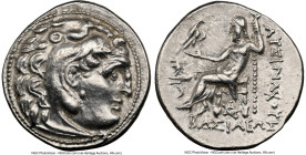 THRACIAN KINGDOM. Lysimachus (305-281 BC). AR drachm (17mm, 4.23 gm, 1h). NGC XF 5/5 - 3/5, brushed. Lifetime issue in the types of Alexander, Colopho...