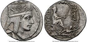 ARMENIAN KINGDOM. Tigranes II the Great (95-56 BC). AR tetradrachm (26mm, 15.94 gm, 1h). NGC XF 5/5 - 3/5. Tigranocerta, ca. 80-68 BC. Diademed and dr...