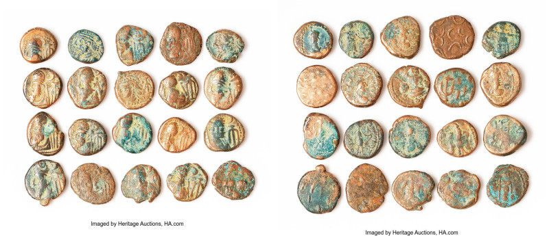 ANCIENT LOTS. Greek. Elymais Kingdom. Ca. AD 2nd century. Lot of twenty (20) AE ...