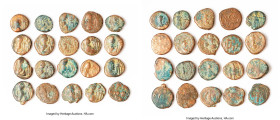 ANCIENT LOTS. Greek. Elymais Kingdom. Ca. AD 2nd century. Lot of twenty (20) AE drachms. Good-Fine. Includes: Twenty AE drachms of Elymais, various ru...