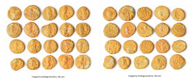 ANCIENT LOTS. Greek. Elymais Kingdom. Ca. AD 2nd century. Lot of twenty (20) AE drachms. AG-VG. Includes: Twenty AE drachms of Elymais, various rulers...