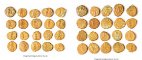 ANCIENT LOTS. Greek. Elymais Kingdom. Ca. AD 2nd century. Lot of twenty (20) AE drachms. AG-VG. Includes: Twenty AE drachms of Elymais, various rulers...