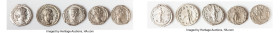 ANCIENT LOTS. Roman Imperial. Lot of five (5) AR denarii. Fine-VF. Includes: Five Roman Imperial AR denarii, various rulers and types. SOLD AS IS, NO ...