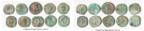 ANCIENT LOTS. Roman Imperial. Lot of ten (10) AE issues. Good-Fine, bronze disease. Includes: Ten Roman Imperial AE issues, various denominations, rul...