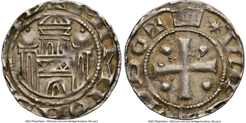 Munster - Bishopric. Anonymous Denar ND (1075-1195) AU58 NGC, 1.46gm. HID0980124...