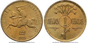Republic Centas 1925 MS65 NGC, Kings Norton mint, KM71. One year type. HID09801242017 © 2024 Heritage Auctions | All Rights Reserved www.HA.com/TexasA...