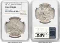 4-Piece Lot of Certified Assorted "Chopmarked" Issues, 1) Republic Peso 1873 Zs-H, NGC, Zacatecas mint, KM408.8 2) Republic Peso 1871 Mo-M, PCGS, Mexi...