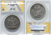 Republic Peso 1871 Go-S XF40 ANACS, Guanajuato mint, KM408. HID09801242017 © 2024 Heritage Auctions | All Rights Reserved www.HA.com/TexasAuctioneerLi...