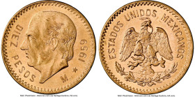 Estados Unidos gold Restrike 10 Pesos 1959-M MS66 NGC, Mexico City mint, KM473. HID09801242017 © 2024 Heritage Auctions | All Rights Reserved www.HA.c...