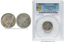 Nicholas I of Russia Zloty 1840-HГ AU Details (Cleaned) PCGS, St. Petersburg mint, KM-C129, Gum-2544. Also valued at 15 Kopecks. HID09801242017 © 2024...