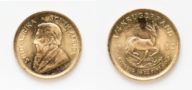 Republic gold 1/4 Krugerrand 1982 UNC, South African mint, KM106. 22mm. 8.48gm HID09801242017 © 2024 Heritage Auctions | All Rights Reserved www.HA.co...
