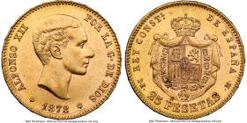 Alfonso XII gold 25 Pesetas 1878(78) DE-M MS61 NGC, Madrid mint, KM673. HID09801242017 © 2024 Heritage Auctions | All Rights Reserved www.HA.com/Texas...