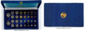 Royal Thai Mint 30 Coin Set Mixed Dates UNC, Thailand mint. Coins (glued in) blue silk box . Sold as is, no returns. HID09801242017 © 2024 Heritage Au...