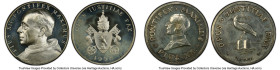 Pius XII (1939-1958) 3-Piece Lot of Certified silver Specimen Medals PCGS, 1) "Opus Iustitiae Pax" silver Specimen Medal 1958 SP65, 36mm. 2) "Pope's W...