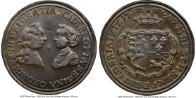 4-Piece Lot of Certified Assorted bronze Medals PCGS, 1) Great Britain: George III bronze "Queen Charlotte Birthday" Medal 1762 - VF30 Brown, BHM-75 2...