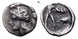 Lucania. Herakleia circa 432-420 BC. Diobol AR