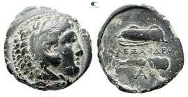 Kings of Macedon. Uncertain mint. Alexander III "the Great" 336-323 BC. Bronze Æ
