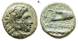 Kings of Macedon. Uncertain mint. Alexander III "the Great" 336-323 BC. Bronze Æ