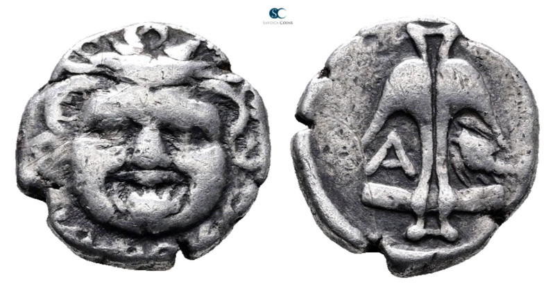 Thrace. Apollonia Pontica circa 425-375 BC. 
Tetrobol AR

14 mm, 2,83 g


...
