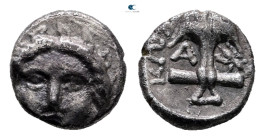 Thrace. Apollonia Pontica circa 410-323 BC. Diobol AR