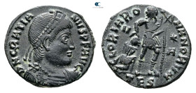 Gratian AD 375-383. Thessaloniki. Follis Æ